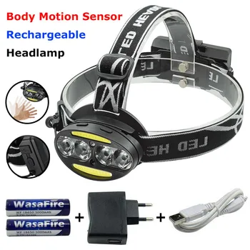 Wasafire 8000 Lumen Body Motion Sensor LED Headlamp USB Rechargeable Headlight 7 Modes Waterproof 18650 Head Light for Camping
Wasafire 8000 Lumen Body Motion Sensor LED Headlamp USB Rechargeable Headlight 7 Modes Waterproof 18650 Head Light for Camping