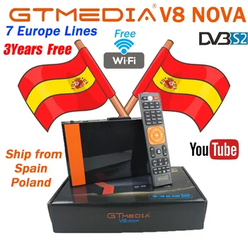 Hot Receptor Gtmedia V8 Nova built-in WIFI power by freesat v8 super DVB-S2 Europe Cline for 3 years Services Same as V9 Super
Hot Receptor Gtmedia V8 Nova built-in WIFI power by freesat v8 super DVB-S2 Europe Cline for 3 years Services Same as V9 Super