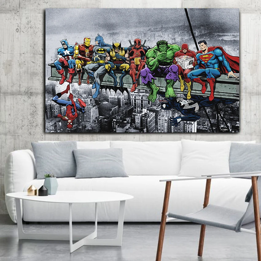 Superheros Marvel DC Comics SKYSCRAPER Popular Hot New Top Art Print Poster Canvas Painting Wall Picture Home Decor
Superheros Marvel DC Comics SKYSCRAPER Popular Hot New Top Art Print Poster Canvas Painting Wall Picture Home Decor