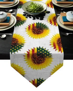 Independence Day Theme Retro Sunflower Table Runner Table Flag Home Party Decorative Tablecloth Table Runners
Independence Day Theme Retro Sunflower Table Runner Table Flag Home Party Decorative Tablecloth Table Runners