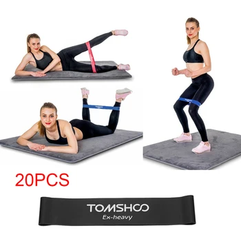 TOMSHOO 20 Pack Exercise Resistance Loop Bands Home Gym Physical Therapy Workout Loops Bands Black 1.2mm Extra-heavy
TOMSHOO 20 Pack Exercise Resistance Loop Bands Home Gym Physical Therapy Workout Loops Bands Black 1.2mm Extra-heavy