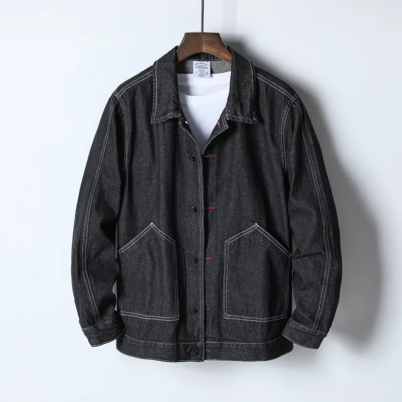 Autumn Spring 2020 Plus size 5XL 4XL-L DARK GREY Denim Jeans Jacket Men Stand Collar Casual Fashion Clothes
Autumn Spring 2020 Plus size 5XL 4XL-L DARK GREY Denim Jeans Jacket Men Stand Collar Casual Fashion Clothes