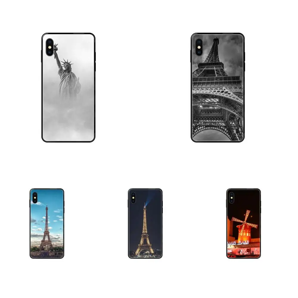 Для Xiaomi Mi Note A1 A2 A3 5 5s 6 8 9 10 SE Lite Pro Ультра мягкий чехол для телефона кожаный Париж
