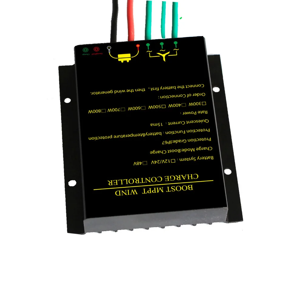 Aluminum Wind Power 12V 24V 48V Short Circuit Protection LED Indicator Generator Charge Controller Waterproof Durable Practical
Aluminum Wind Power 12V 24V 48V Short Circuit Protection LED Indicator Generator Charge Controller Waterproof Durable Practical