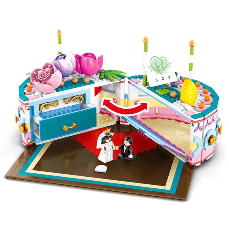 Sembo Mini Creative Birthday Cake Block Set 838Pcs 3D Building Brick Toy For Wedding Cake Lovers Family With Manual Can Open
Sembo Mini Creative Birthday Cake Block Set 838Pcs 3D Building Brick Toy For Wedding Cake Lovers Family With Manual Can Open