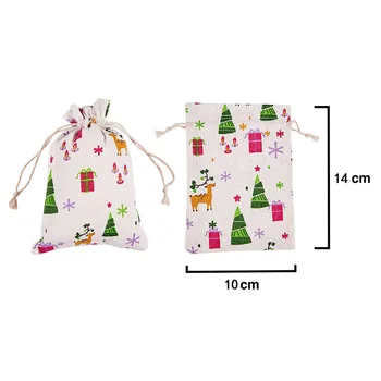 24pcs Christmas Present Bag Cotton Cloth Drawstring Bag with Clips Stickers Candy Cookie Packaging Party Festival Accessories
24pcs Christmas Present Bag Cotton Cloth Drawstring Bag with Clips Stickers Candy Cookie Packaging Party Festival Accessories