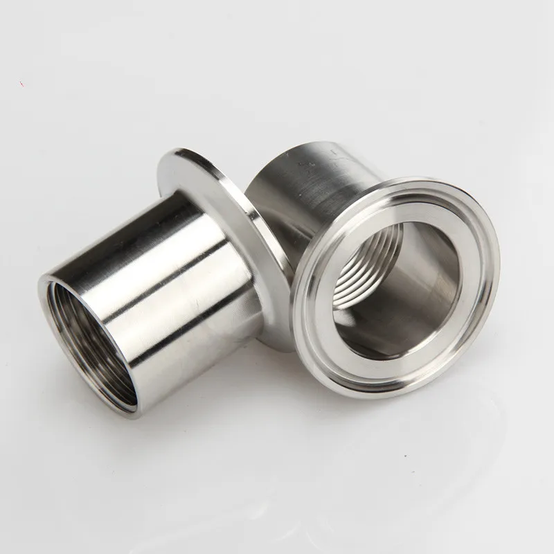 BSPT 1/2" DN15 Sanitary Female Thread Pipe Fitting with Weld Ferrule Tri Clamp Type Stainless Steel SS304
BSPT 1/2" DN15 Sanitary Female Thread Pipe Fitting with Weld Ferrule Tri Clamp Type Stainless Steel SS304
