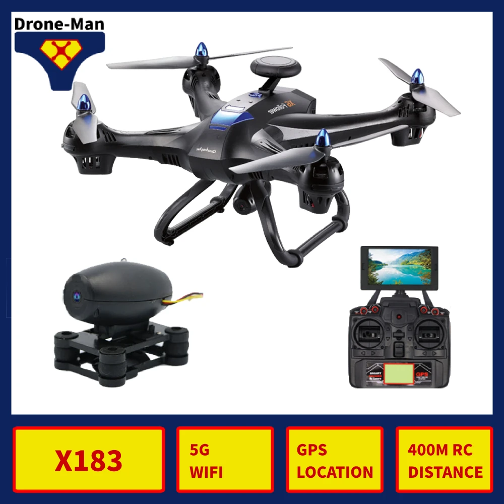 X183 Professional Wide Angle Camera Drone 1080P GPS 5G WIFI HD FPV RC Quadcopter Dron Aircraft Helicopter Selfie Toys Kid
X183 Professional Wide Angle Camera Drone 1080P GPS 5G WIFI HD FPV RC Quadcopter Dron Aircraft Helicopter Selfie Toys Kid
