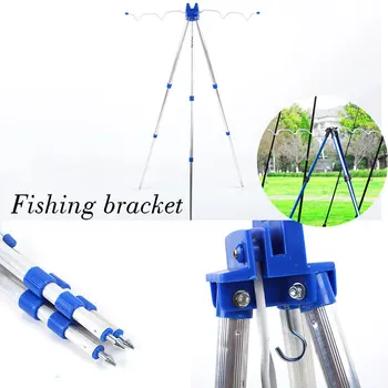 Tripod Stand Rest Durable Practical Silver Blue Aluminum Alloy Fishing Rod Ground Insertion Portable 1.25m Fishing Rod Tripod
Tripod Stand Rest Durable Practical Silver Blue Aluminum Alloy Fishing Rod Ground Insertion Portable 1.25m Fishing Rod Tripod