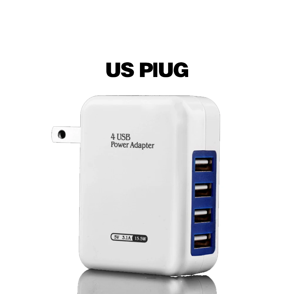5V 3A fast charging mobile phone charger USB3.1 US plug fast charger Qc3.1A 4 port USB phone charger fast charging head adapter
5V 3A fast charging mobile phone charger USB3.1 US plug fast charger Qc3.1A 4 port USB phone charger fast charging head adapter