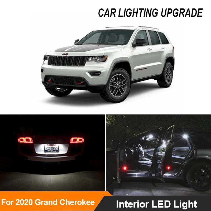 13x Canbus Error Free Car Accessories LED Interior Light Kit For 2020 Jeep Grand Cherokee Map Dome Trunk License Lamp
13x Canbus Error Free Car Accessories LED Interior Light Kit For 2020 Jeep Grand Cherokee Map Dome Trunk License Lamp