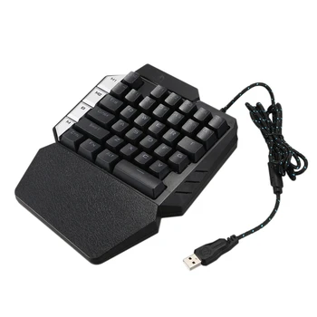 K109 Universal Wired One-Handed Gaming Keypad 38 Keys Mechanical Keyboard
K109 Universal Wired One-Handed Gaming Keypad 38 Keys Mechanical Keyboard