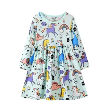 2 3 4 5 6 7 8Y kids baby girls full sleeve cartoon print dinosaur knee-length dresses toddler children girl casual dress 
2 3 4 5 6 7 8Y kids baby girls full sleeve cartoon print dinosaur knee-length dresses toddler children girl casual dress