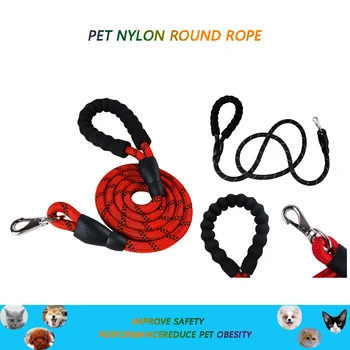 Durable Dog Harness Double Thick Nylon Round Rope Pet Dog Leash Strong Bite Resistant Night Reflective Walking Leash Dog Leash
Durable Dog Harness Double Thick Nylon Round Rope Pet Dog Leash Strong Bite Resistant Night Reflective Walking Leash Dog Leash