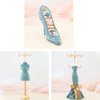 3Pcs Earrings Organizer Tray Set, Soft Velvet Jewelry Storage Display Holder Earrings Ring Necklace Cufflinks Tray, Blue
3Pcs Earrings Organizer Tray Set, Soft Velvet Jewelry Storage Display Holder Earrings Ring Necklace Cufflinks Tray, Blue