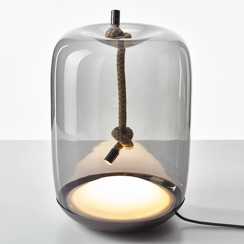 

Nordic CZ brokis knot glass table lamp designer bedside art LED stand desk light bedroom study room lighting fixtures new
