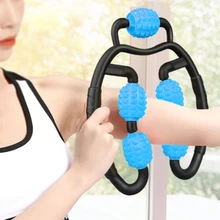 Massager Leg Muscle Relaxation Roller Ring Clamp Leg Massage Stick Yoga Body Shaping 5 Wheels Fitness Device for Sports Masage 
Massager Leg Muscle Relaxation Roller Ring Clamp Leg Massage Stick Yoga Body Shaping 5 Wheels Fitness Device for Sports Masage