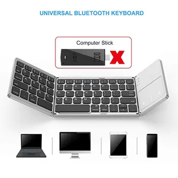 Mini Folding Keyboard Foldable Wireless Keypad with Touchpad for Windows for Android for ios Tablet ipad Phone
Mini Folding Keyboard Foldable Wireless Keypad with Touchpad for Windows for Android for ios Tablet ipad Phone