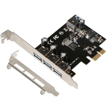 

For VIA PCI Express X1 to 3 external + 1 internal PCIe riser card TXB049, 3 + 1 port USB3.0 expansion card