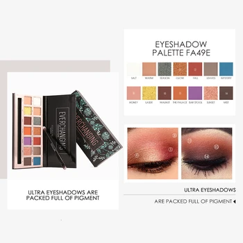 FOCALLURE 14 Color Pearlescent Glitter Eyeshadow Pallete Matte Sunset Eye Shadow Make Up Palette 
FOCALLURE 14 Color Pearlescent Glitter Eyeshadow Pallete Matte Sunset Eye Shadow Make Up Palette