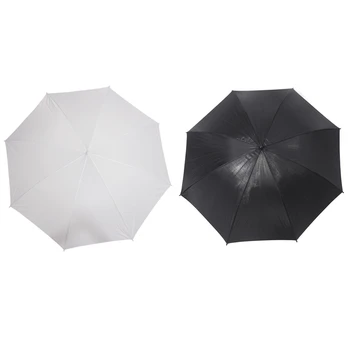 2pcs 40Inch Studio Photo Strobe Flash Light Reflector Soft Umbrella - Black Silver & White Translucent Flash
2pcs 40Inch Studio Photo Strobe Flash Light Reflector Soft Umbrella - Black Silver & White Translucent Flash