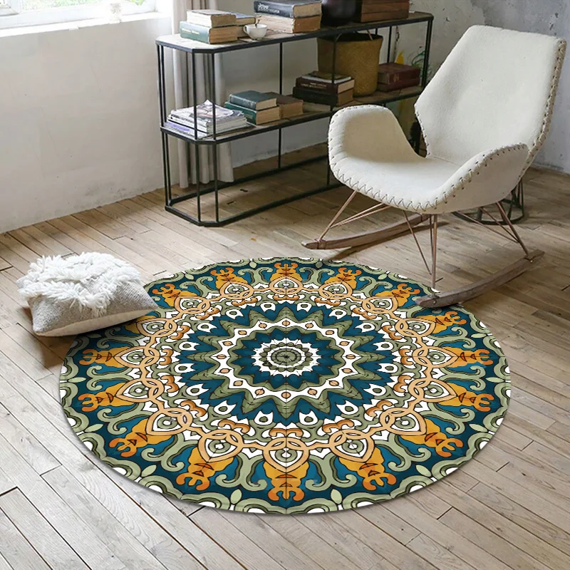 Vintage European round carpet living room tea-bedroom room hanging basket round carpet home minimalist computer swivel chair mat
Vintage European round carpet living room tea-bedroom room hanging basket round carpet home minimalist computer swivel chair mat