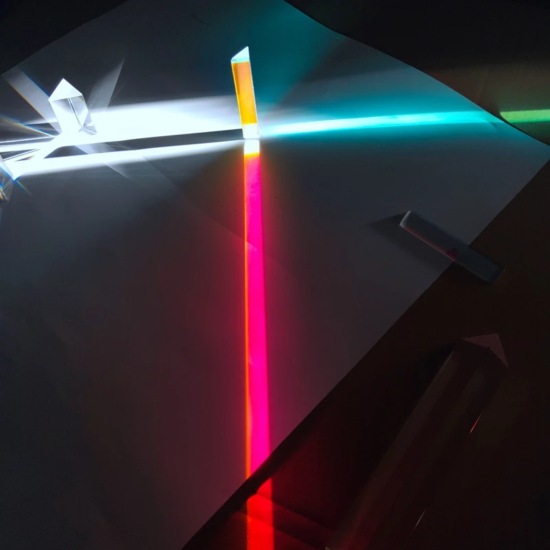 14*14*87mm Rainbow Prism Optical Glass Triangular Triangle Prism Optics Rainbow Experiment
14*14*87mm Rainbow Prism Optical Glass Triangular Triangle Prism Optics Rainbow Experiment