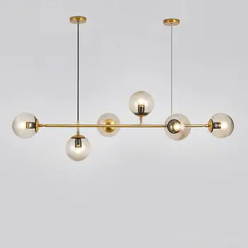 Nordic Long Golden Glass Chandelier Art Strip Pendant Lamp Dining Room Model Room Glass Ball Metal Rod Suspension Lighting E27
Nordic Long Golden Glass Chandelier Art Strip Pendant Lamp Dining Room Model Room Glass Ball Metal Rod Suspension Lighting E27