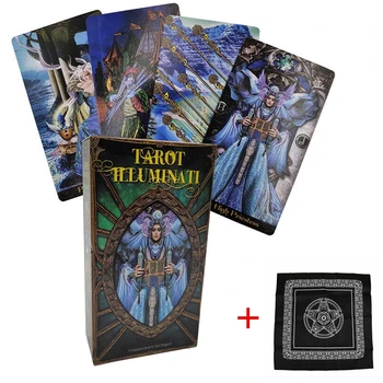 Tarot Illuminati Kit Cards Oracles Deck Card With Tablecloth Tarot Game Guidance Divination Fate
Tarot Illuminati Kit Cards Oracles Deck Card With Tablecloth Tarot Game Guidance Divination Fate
