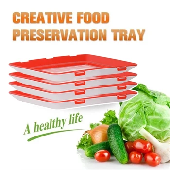 Creative Refrigerator Storage Creative Food Preservation Tray Food Fresh Keep Fresh Spacer Organizer Food Preservate For Kitchen
Creative Refrigerator Storage Creative Food Preservation Tray Food Fresh Keep Fresh Spacer Organizer Food Preservate For Kitchen