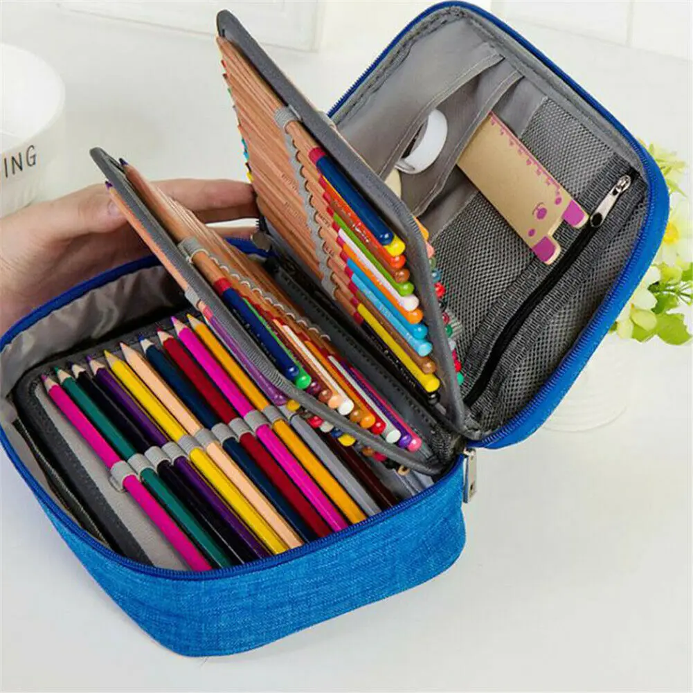 High Capacity Box Stationary Pen Pouch Bag Makeup Storage Bag Pen Pencil Case Storage Box Coin Holder Pen Stationery Case 
High Capacity Box Stationary Pen Pouch Bag Makeup Storage Bag Pen Pencil Case Storage Box Coin Holder Pen Stationery Case
