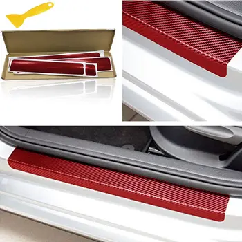 Anti-skid Stickers Decal Front/Rear Red 4pcs Carbon Fiber Anti-Scratch High Quality
Anti-skid Stickers Decal Front/Rear Red 4pcs Carbon Fiber Anti-Scratch High Quality