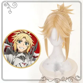 Ktip Up Fate Grand Order Mordred Golden Blonde Ponytail Wig Cosplay Costume Synthetic Hair Halloween Party Play Game Wigs 
Ktip Up Fate Grand Order Mordred Golden Blonde Ponytail Wig Cosplay Costume Synthetic Hair Halloween Party Play Game Wigs