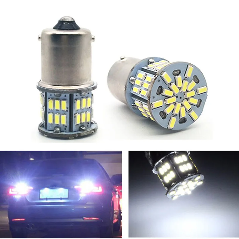 1156 BA15S P21W 1157 BAY15D 3014 54SMD Car LED Auto Brake Lamp Turn Signal Lights 12V White
1156 BA15S P21W 1157 BAY15D 3014 54SMD Car LED Auto Brake Lamp Turn Signal Lights 12V White