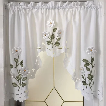 Hollow Floral Printing Roman Curtain Sheer Window Valance Coffee Half-curtain For the Kitchen Living Room Home Drapes Panel
Hollow Floral Printing Roman Curtain Sheer Window Valance Coffee Half-curtain For the Kitchen Living Room Home Drapes Panel