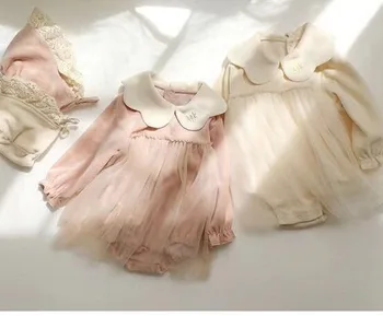 Spring Girls Infant Rompers Dress Suit Long Sleeve Collar Embroidery Gauze Pure Cotton Baby Romper Baby Girl Clothes
Spring Girls Infant Rompers Dress Suit Long Sleeve Collar Embroidery Gauze Pure Cotton Baby Romper Baby Girl Clothes
