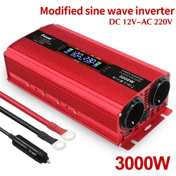 Car Solar Energy DC12V/24V To AC 3000W EU Socket Charger Converter Adapter+LCD display Transformer Converter Power Inverter
Car Solar Energy DC12V/24V To AC 3000W EU Socket Charger Converter Adapter+LCD display Transformer Converter Power Inverter