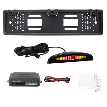 Car Parking Sensor Kit Auto Reversing System European License Plate Camera Front Back Electromagnetic Monitor System
Car Parking Sensor Kit Auto Reversing System European License Plate Camera Front Back Electromagnetic Monitor System