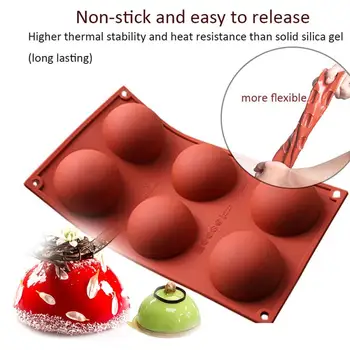 Ball Sphere Silicone Donut Baking Tray Non-stick Mold Making Tool Baking Heat-resistant Reusable Dessert Mould DIY Decorating
Ball Sphere Silicone Donut Baking Tray Non-stick Mold Making Tool Baking Heat-resistant Reusable Dessert Mould DIY Decorating