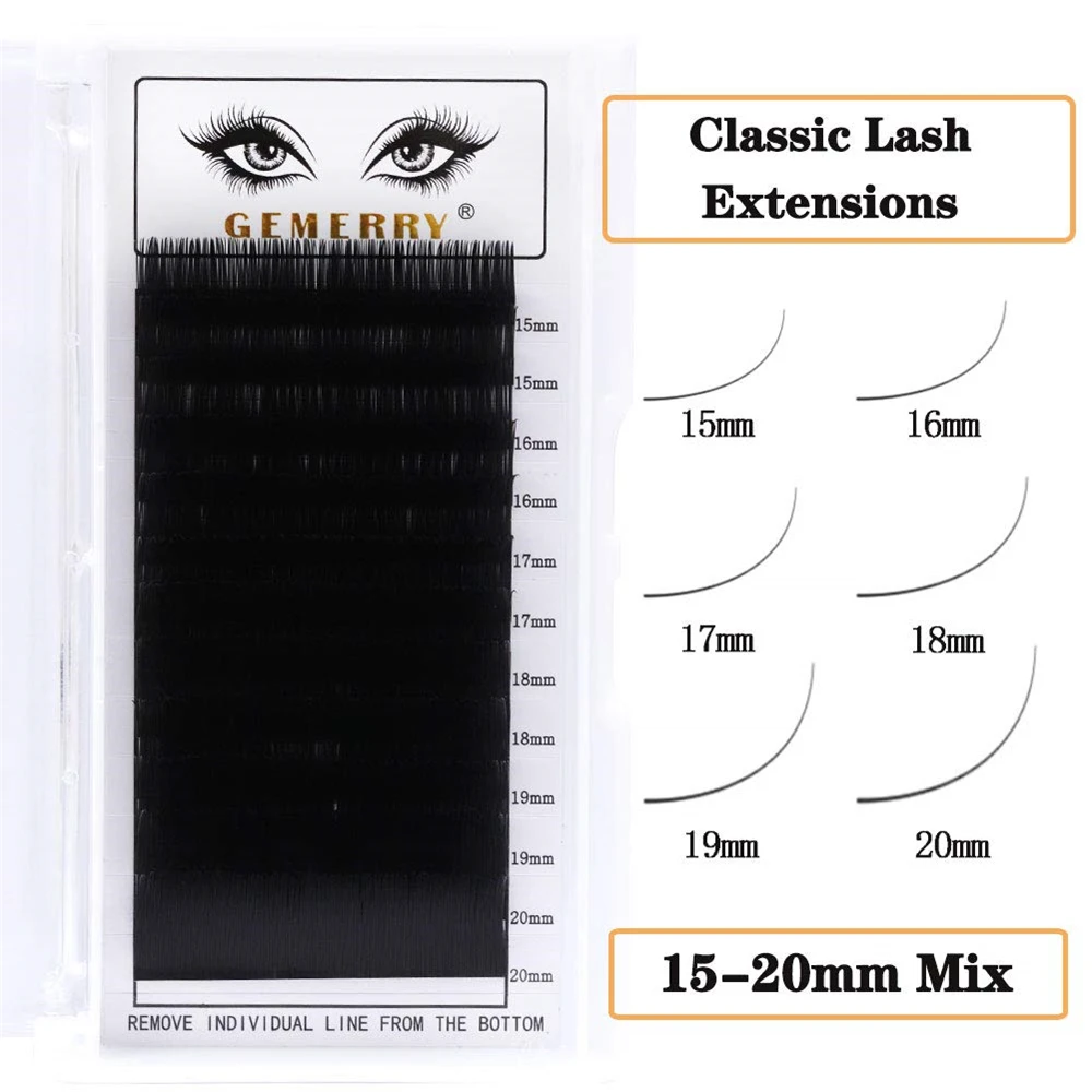 Gemerry 2 Trays Individual Eyelash Extension Faux Mink False Eyelashes Supplies Wholesale Natural For Makeup Long Classic Lash
Gemerry 2 Trays Individual Eyelash Extension Faux Mink False Eyelashes Supplies Wholesale Natural For Makeup Long Classic Lash