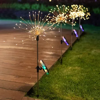 90 LED solar light eight function modes dandelion lawn lights / fireworks lamp outdoor waterproof solar garden Path Decor Lamp 
90 LED solar light eight function modes dandelion lawn lights / fireworks lamp outdoor waterproof solar garden Path Decor Lamp