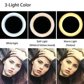Video Light Lamp W/Tripod LED Ring Light Photo Sudio Dimmable Lighting Portable Ring Fill Light Selfie Stand Universal Beauty
Video Light Lamp W/Tripod LED Ring Light Photo Sudio Dimmable Lighting Portable Ring Fill Light Selfie Stand Universal Beauty