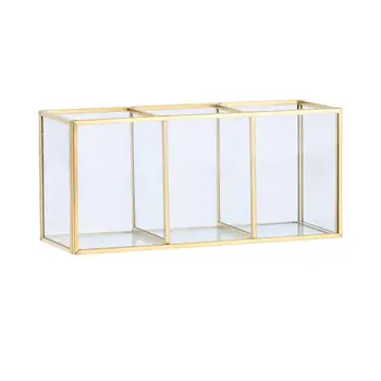 4 Grid Transparent Glass Cosmetic Brush Storage Box Table Makeup Organizer Case Make Up Tools Pen Jewelry Holder Rack
4 Grid Transparent Glass Cosmetic Brush Storage Box Table Makeup Organizer Case Make Up Tools Pen Jewelry Holder Rack