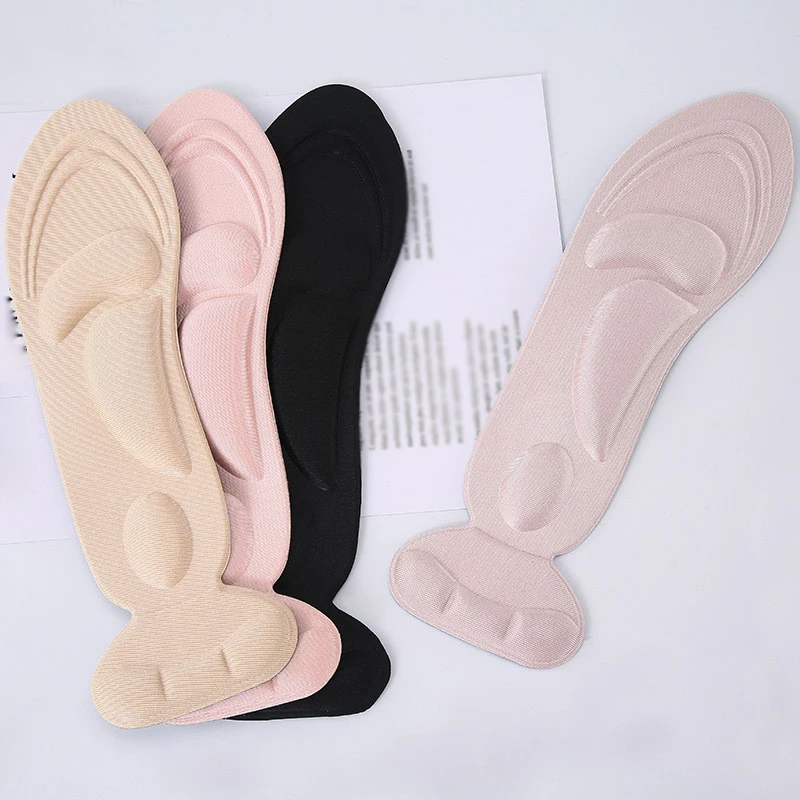 1 Pair Women Insole Pad Breathable Anti-slip Inserts High Heel Insert Pad Foot Heel Protector Shoes Accessories