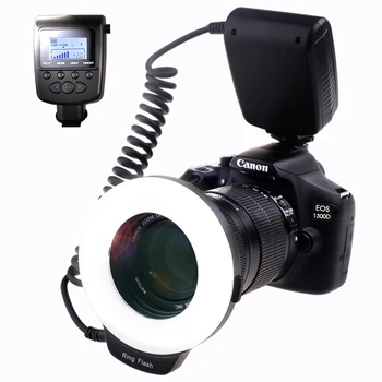 RF-600D Ring Flash 18 PCS Macro LED Ring Flash Light with 8 Adapter Ring for Nikon Canon Pentax Olympus Digital DSLR Camera
RF-600D Ring Flash 18 PCS Macro LED Ring Flash Light with 8 Adapter Ring for Nikon Canon Pentax Olympus Digital DSLR Camera