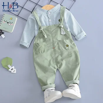 Humor Bear Boys Children's Suit Spring & Autumn Casual Kids Striped Long Sleeve Shirt +Overalls 2Pcs Baby Boys Clothing Sets
Humor Bear Boys Children's Suit Spring & Autumn Casual Kids Striped Long Sleeve Shirt +Overalls 2Pcs Baby Boys Clothing Sets