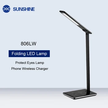 Multi-Function Folding LED Desk Lamp with Phone Wireless Charger Reading Desk Lighting Light Eye Protection Lamp Three-Gear 
Multi-Function Folding LED Desk Lamp with Phone Wireless Charger Reading Desk Lighting Light Eye Protection Lamp Three-Gear