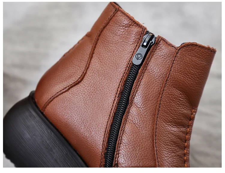 Xiuteng 2020 New Genuine Leather Winter Boots for Women Flat Shoes Ladies Snow Boots Womens Flat Keep Warm Platform Work Shoes Xiuteng 2020 New Genuine Leather Winter Boots for Women Flat Shoes Ladies Snow Boots Womens Flat Keep Warm Platform Work Shoes