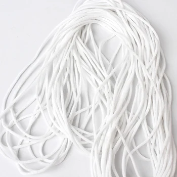 100M Handmade Headwear Band DIY Mask Earloop White String Stretch Masks Hook Elastic Strap Band Braid Mouth Cover Cord Bands
100M Handmade Headwear Band DIY Mask Earloop White String Stretch Masks Hook Elastic Strap Band Braid Mouth Cover Cord Bands