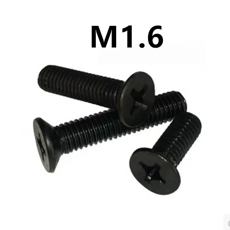 500pcs/lot GB819 DIN965 M1.6x3/4/5/6/8/10/12/14/16mm Black 304 stainless steel flat head cross countersunk KM mechanical screw
500pcs/lot GB819 DIN965 M1.6x3/4/5/6/8/10/12/14/16mm Black 304 stainless steel flat head cross countersunk KM mechanical screw